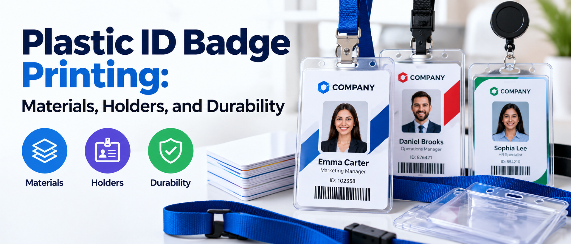 Plastic ID Badge Printing